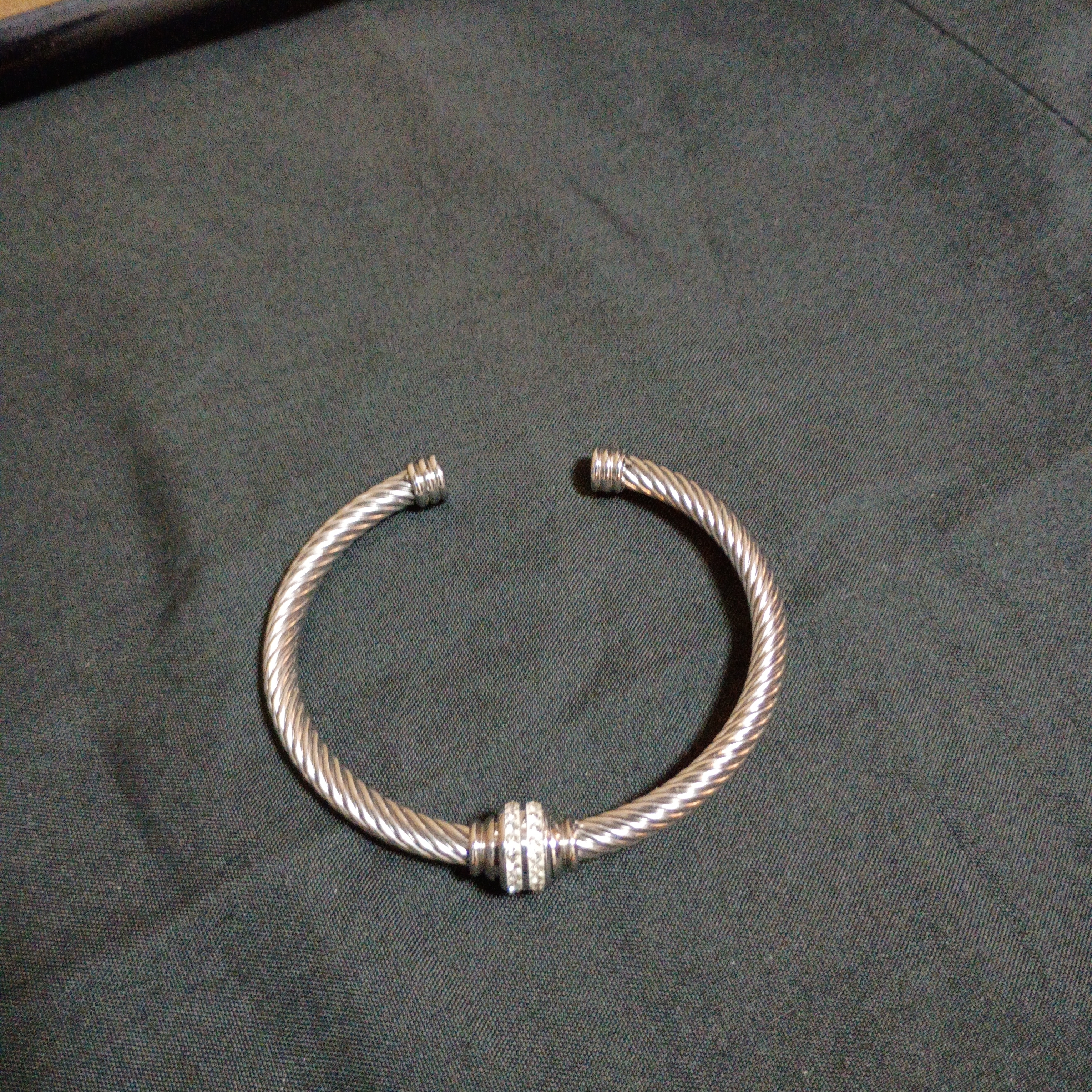Stainless Steel Twisted Cable Cuff Bracelet
